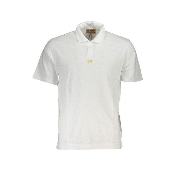 La Martina White Cotton Men's Polo Men's Shirt